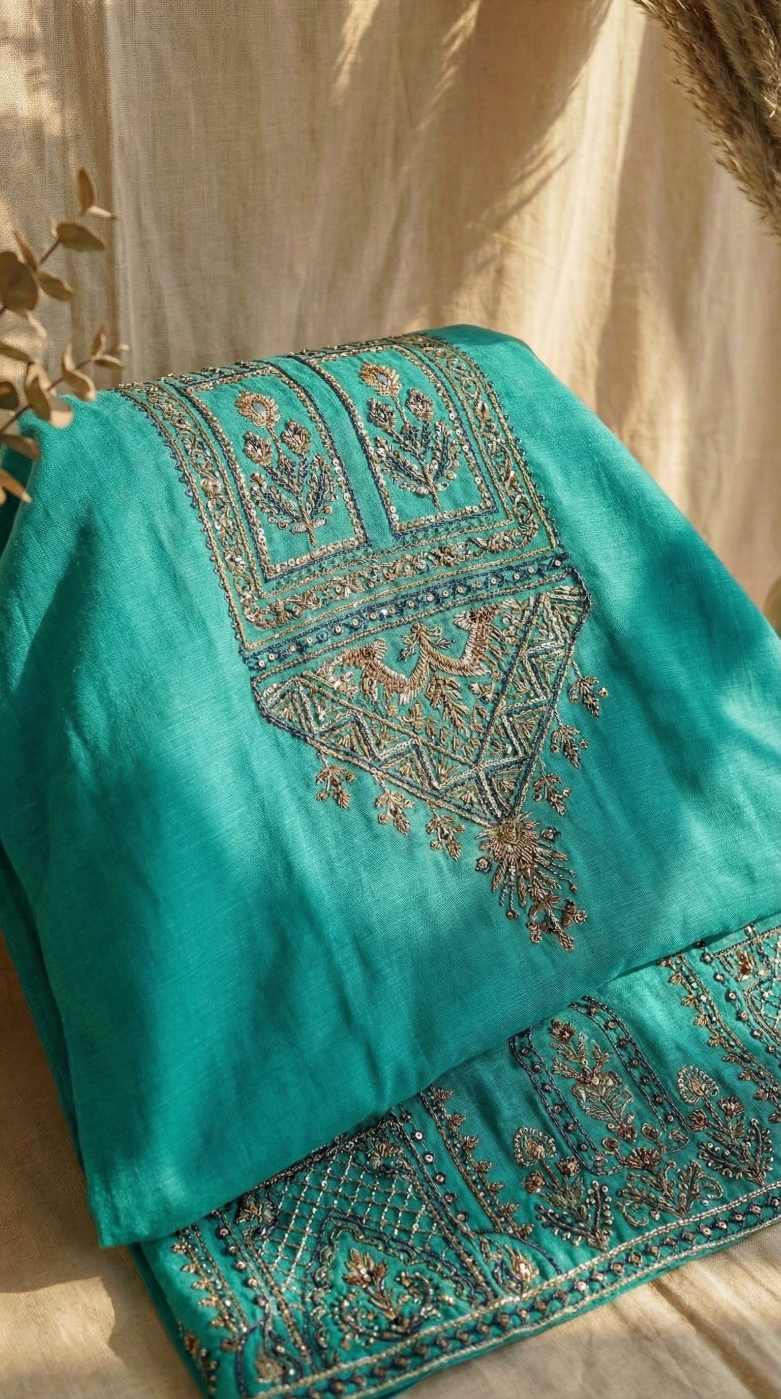 NMLU-01 Embroidered Lawn Unstitched 3 Pcs