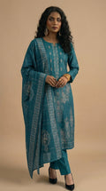 NMKS-03 Embroidered Lawn Unstitched 3 Pcs