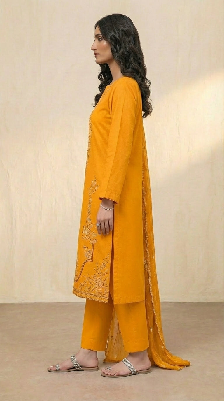 NMDM-06 Embroidered Lawn Unstitched 3 Pcs