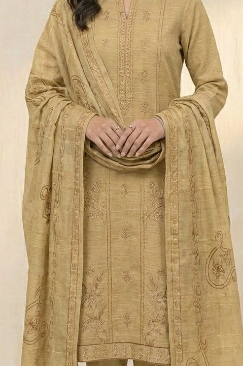 NMKS-01 Embroidered Lawn Unstitched 3 Pcs