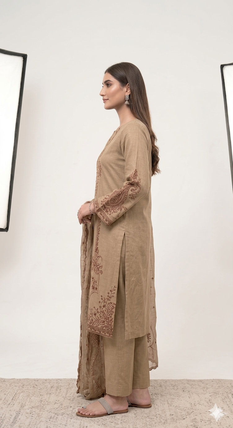 NMDM-01 Embroidered Lawn Unstitched 3 Pcs