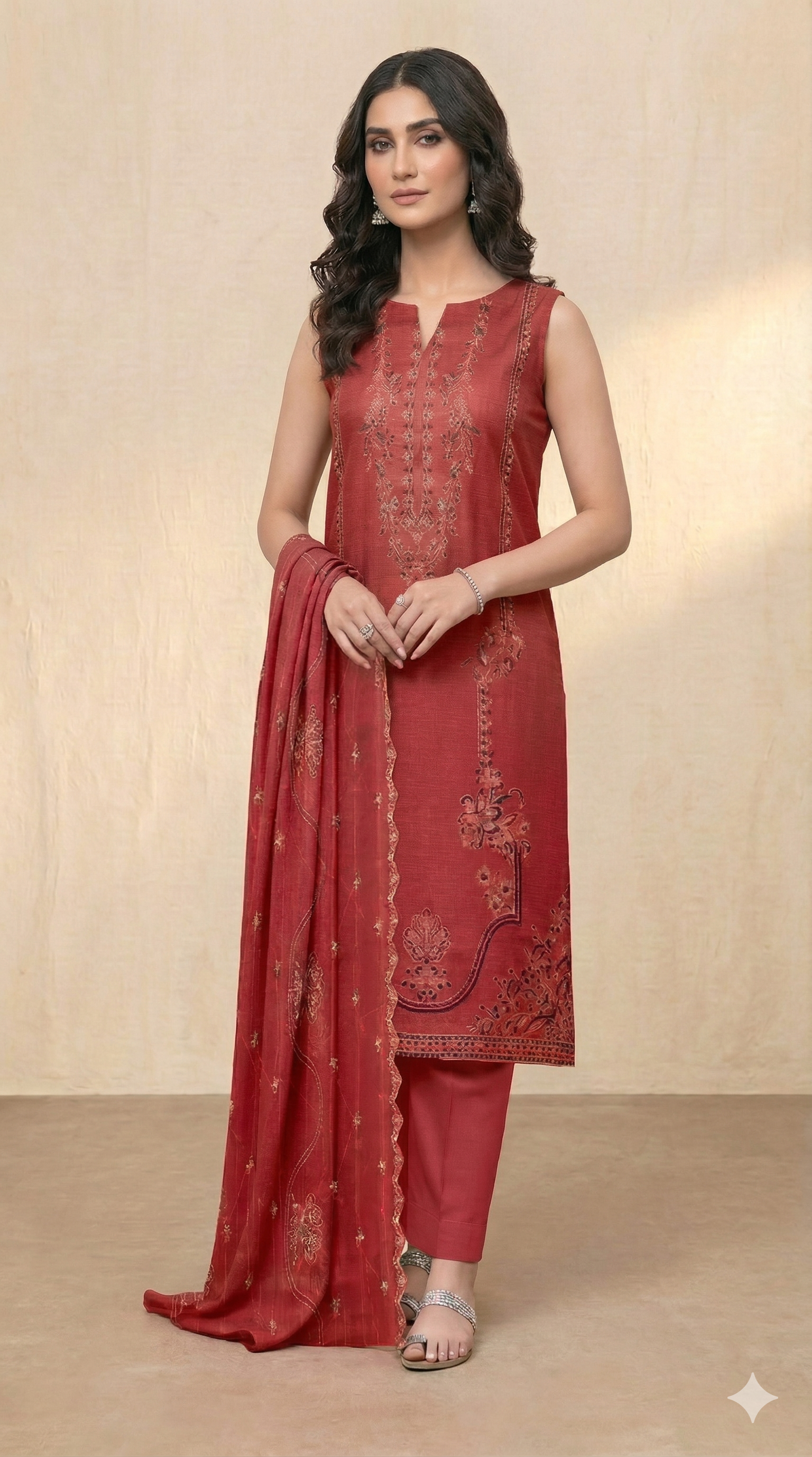 NMDM-02 Embroidered Lawn Unstitched 3 Pcs