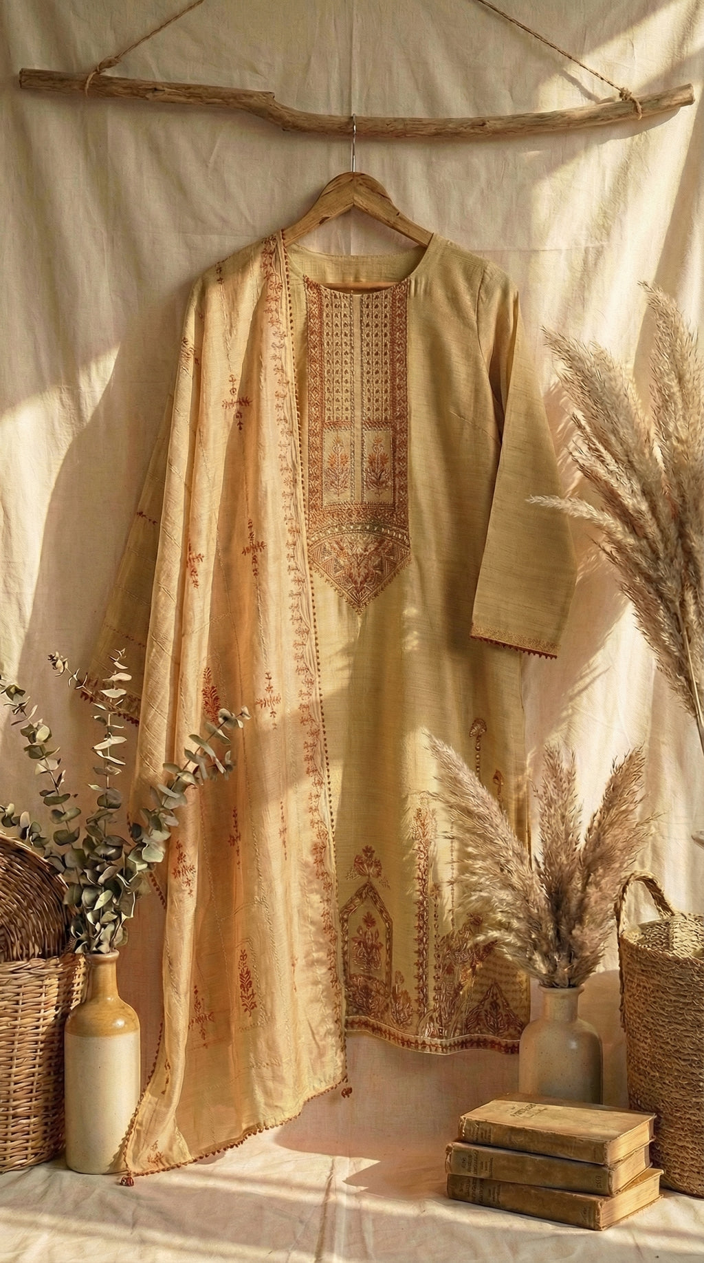 NMLU-01 Embroidered Lawn Unstitched 3 Pcs