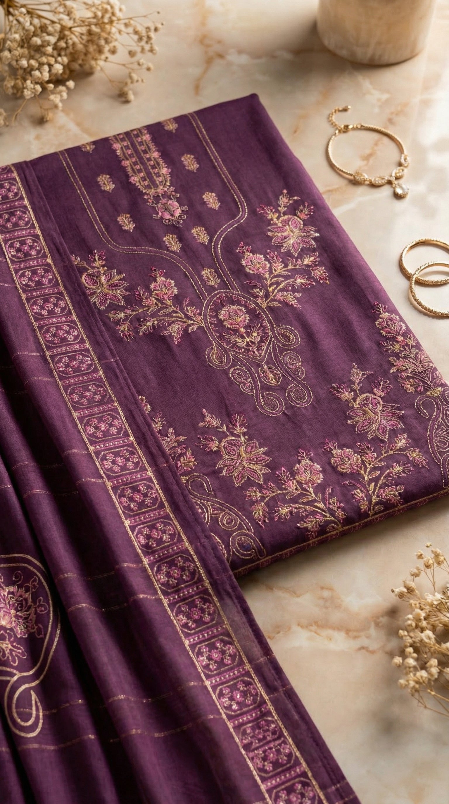 NMKS-04 Embroidered Lawn Unstitched 3 Pcs